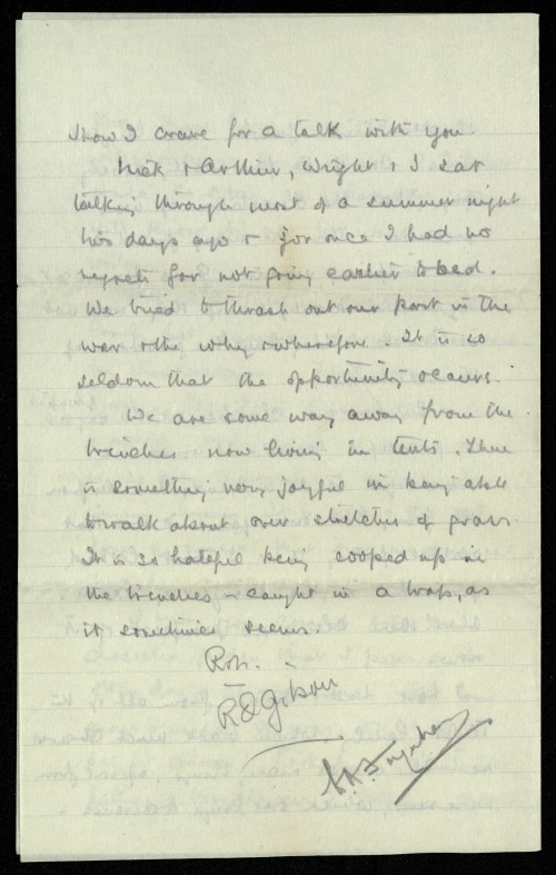 Page 3 of Gilson's last letter to Estelle.