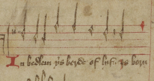 Manuscript of musical notation