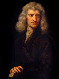 Great Britain, Hampshire, The Vyne - SIR ISAAC NEWTON (1648-1727) after Kneller from the Library at The Vyne. Photographed in March 1992. - Paintings ©National Trust Photographic Library/Derrick E. Witty/The Image Works