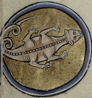 A rather cuddly and benign-looking Scorpio. (Trin MS B.11.4)