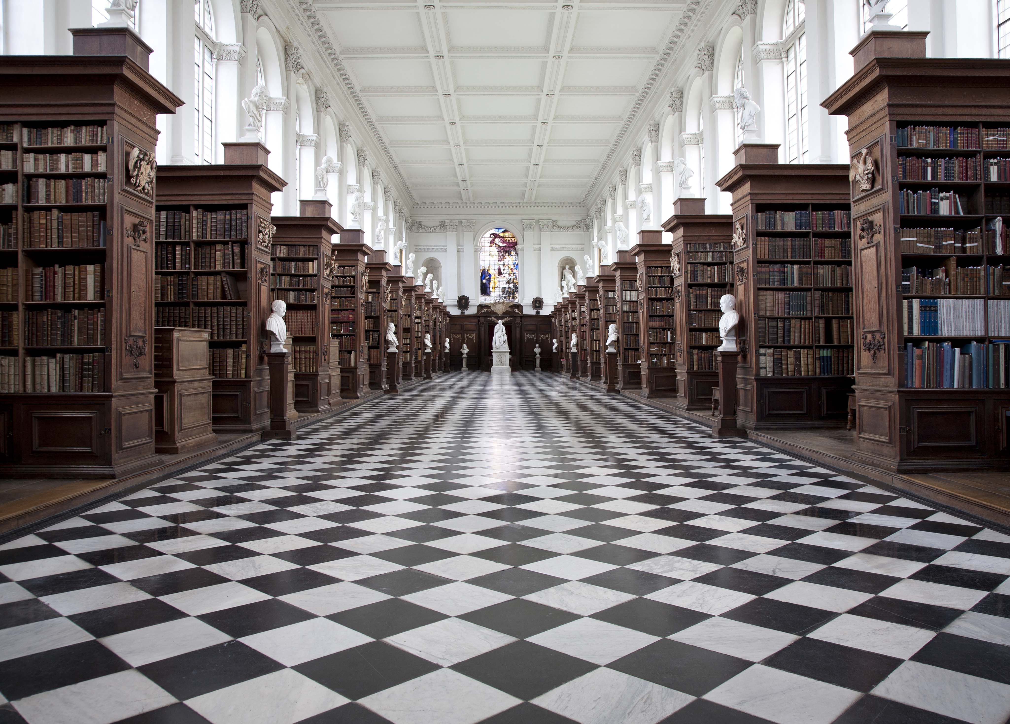 The Interior of the Wren Library – Trinity College Library, Cambridge